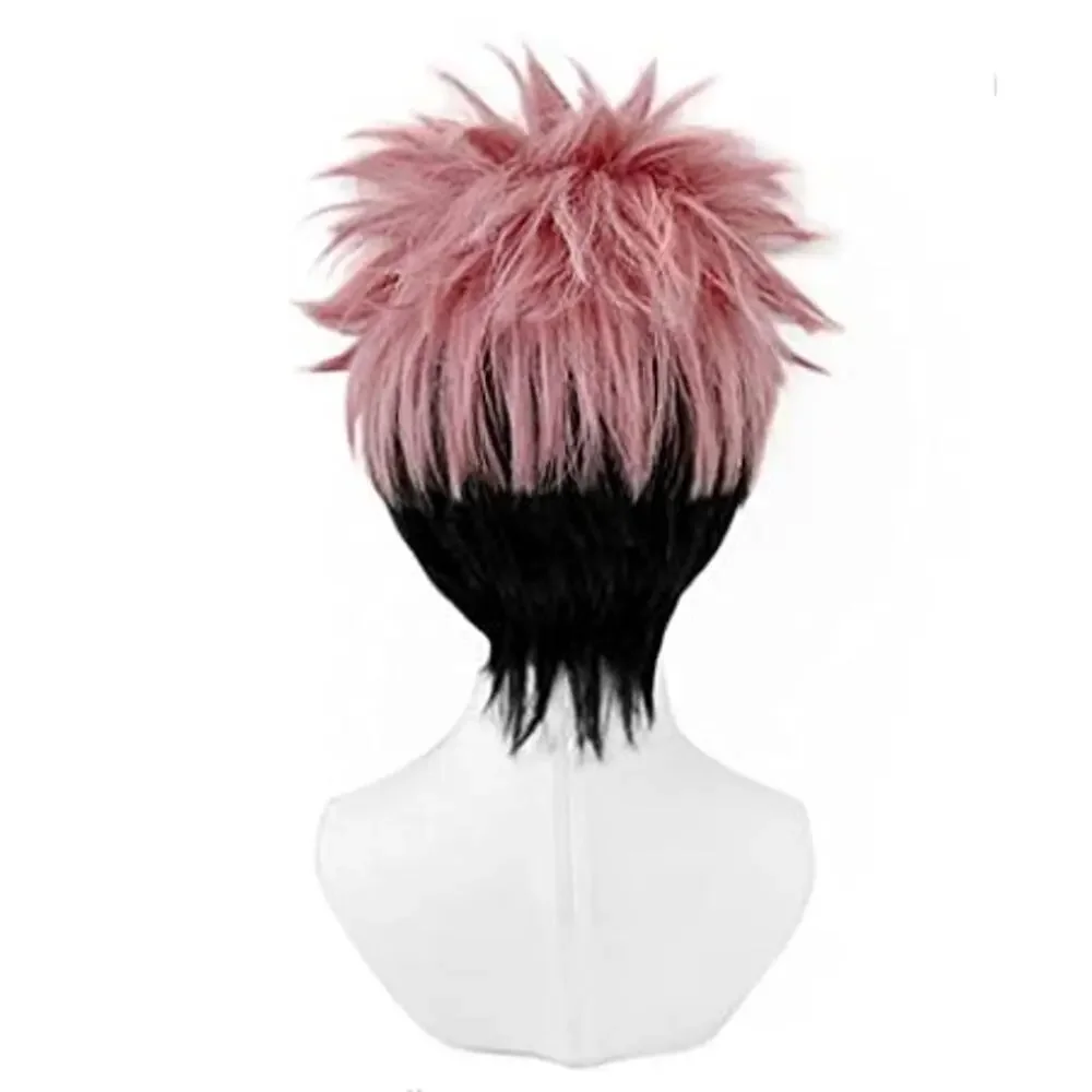 Osias Jujutsu Adori Kaisen Ryomen Sukuna Anime Cosplay Wig Costume (Pink)